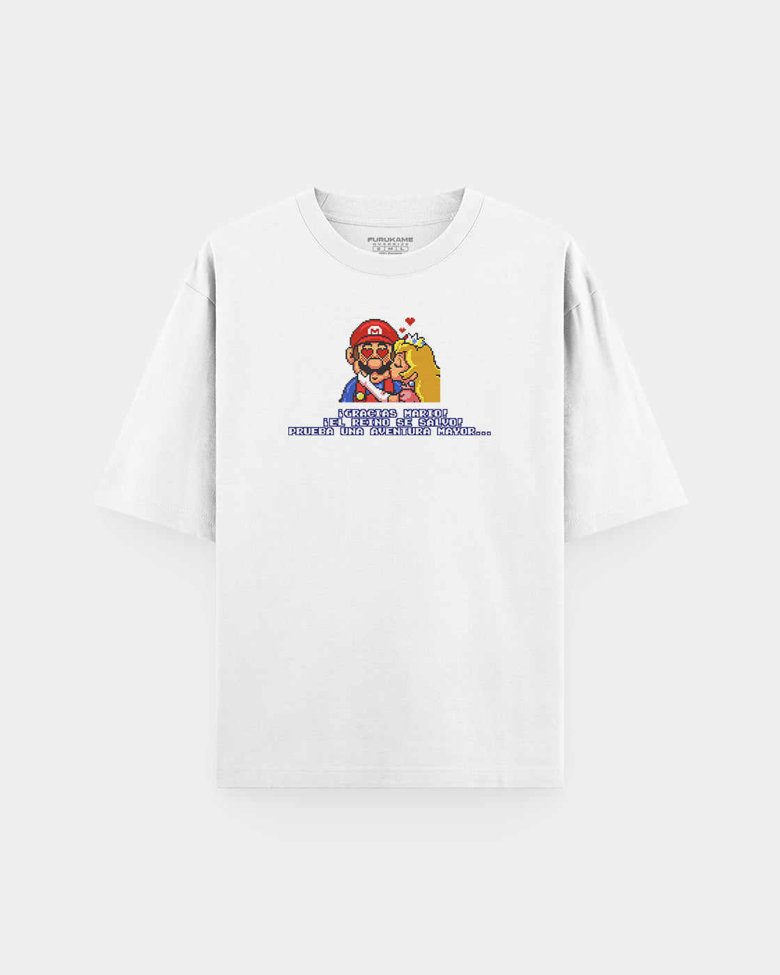 Super Mario y Peaches in Love Oversize