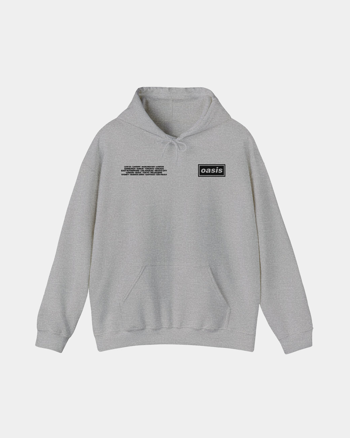 Oasis Live'25 Ciudades Polera