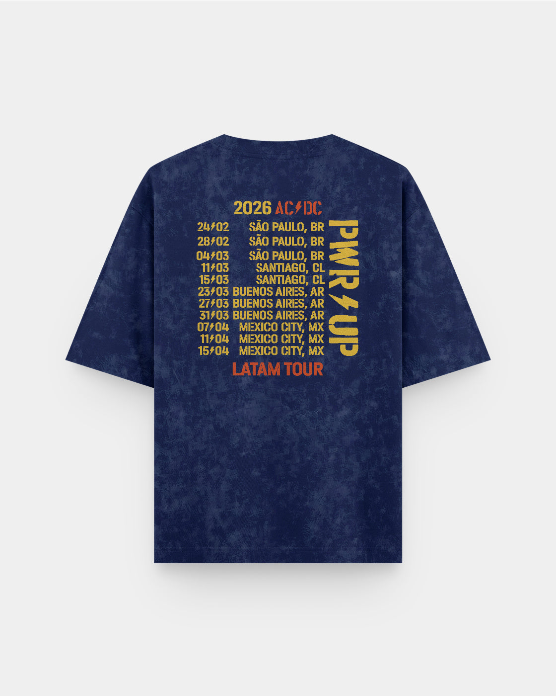 AC/DC Tour 2026 Acid Wash