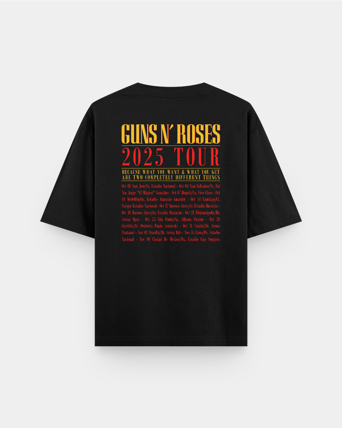 Guns N' Roses Concierto Oversize