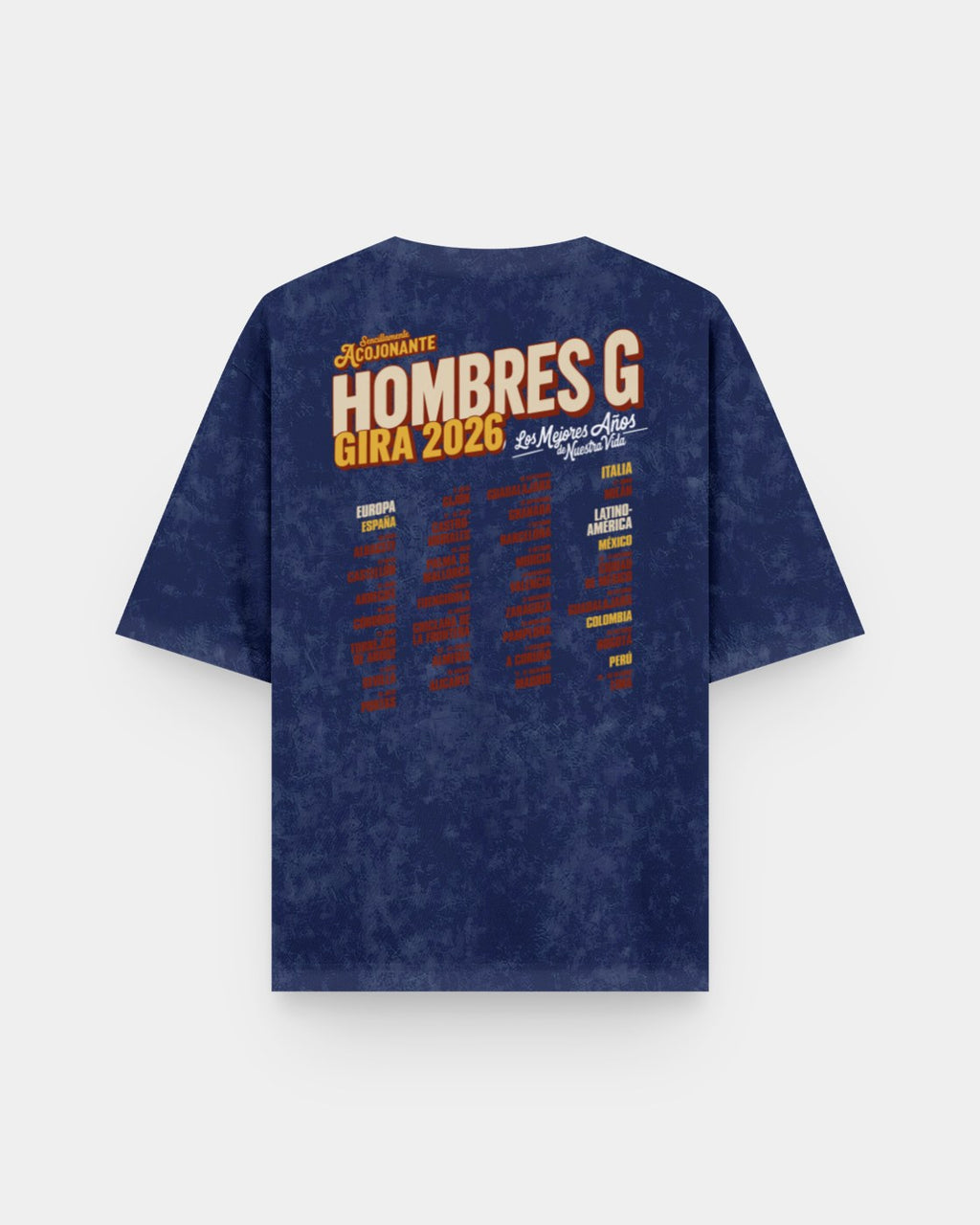 Hombres G Tour 2026 Acid Wash
