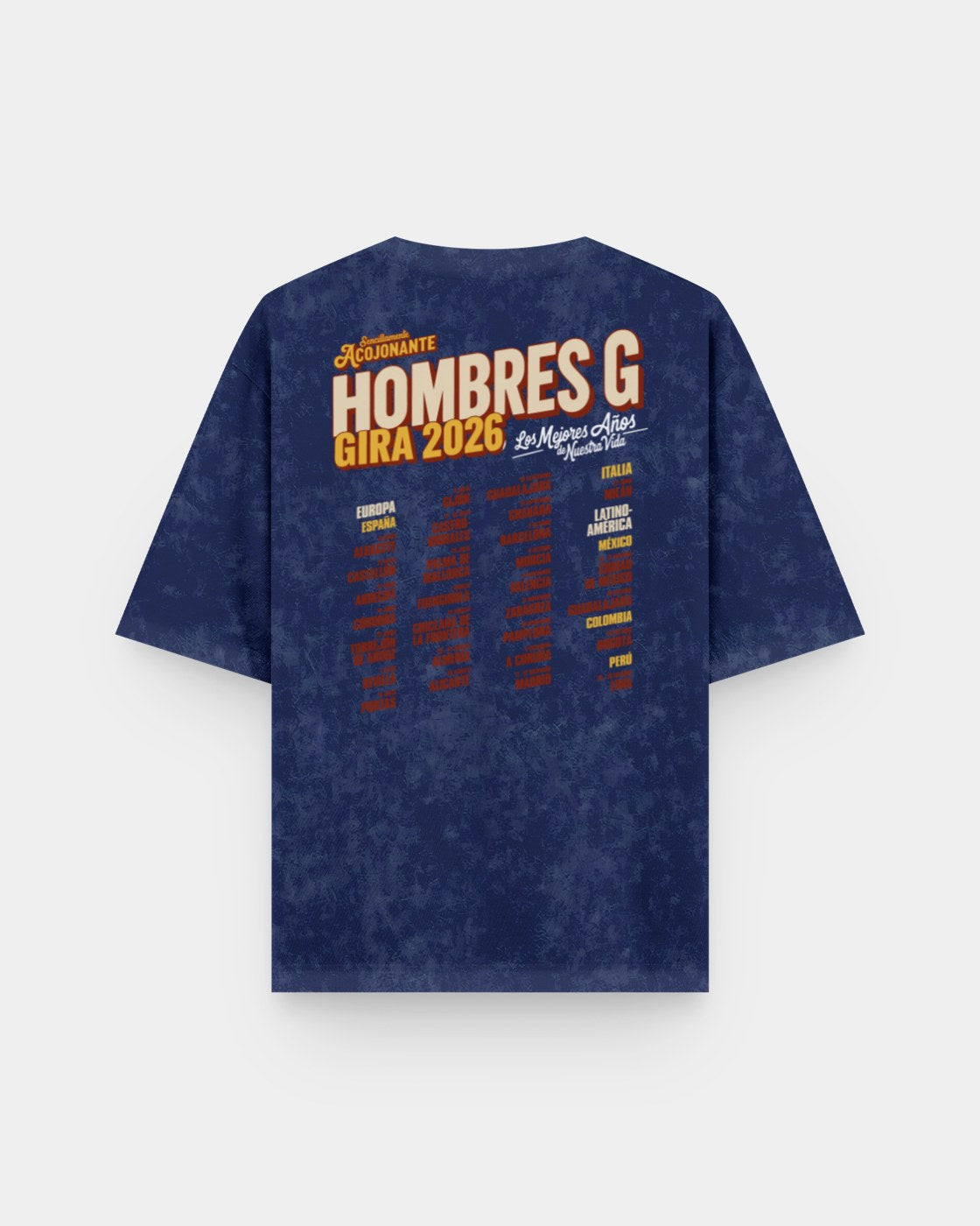 Hombres G Tour 2026 Acid Wash