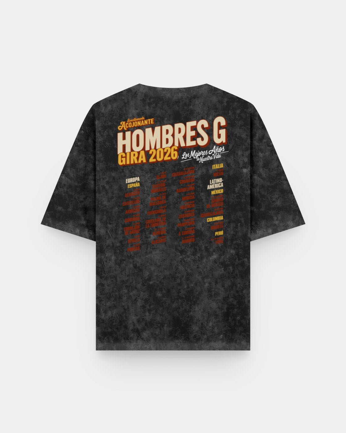 Hombres G Tour 2026 Acid Wash