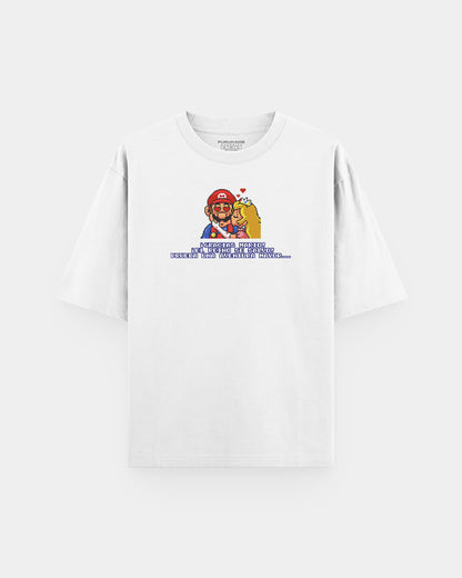 Super Mario y Peaches in Love Oversize