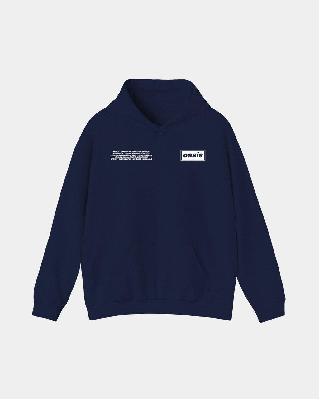 Oasis Live'25 Ciudades Polera
