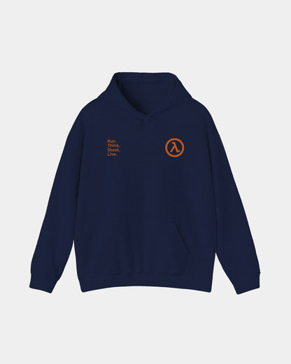 Half Life Run Think Shoot Live Polera