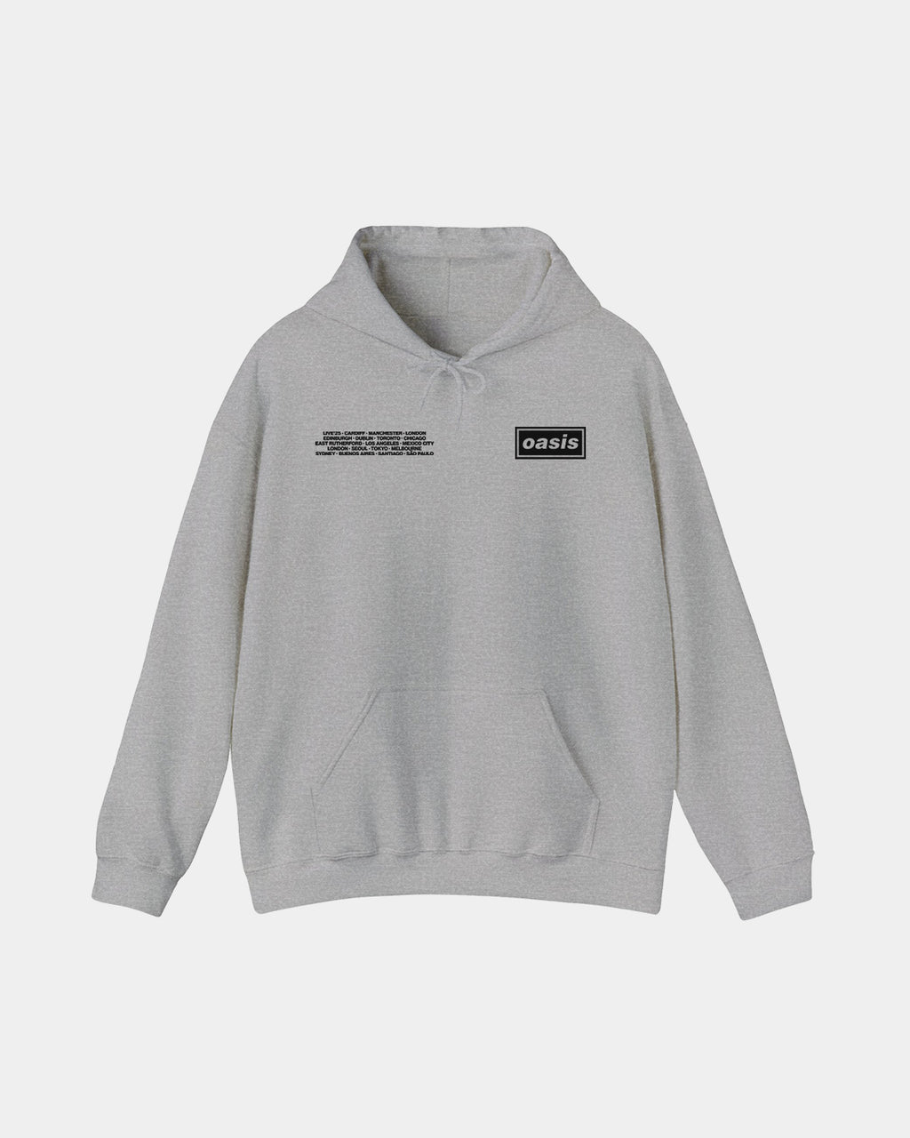 Oasis Live'25 Ciudades Polera