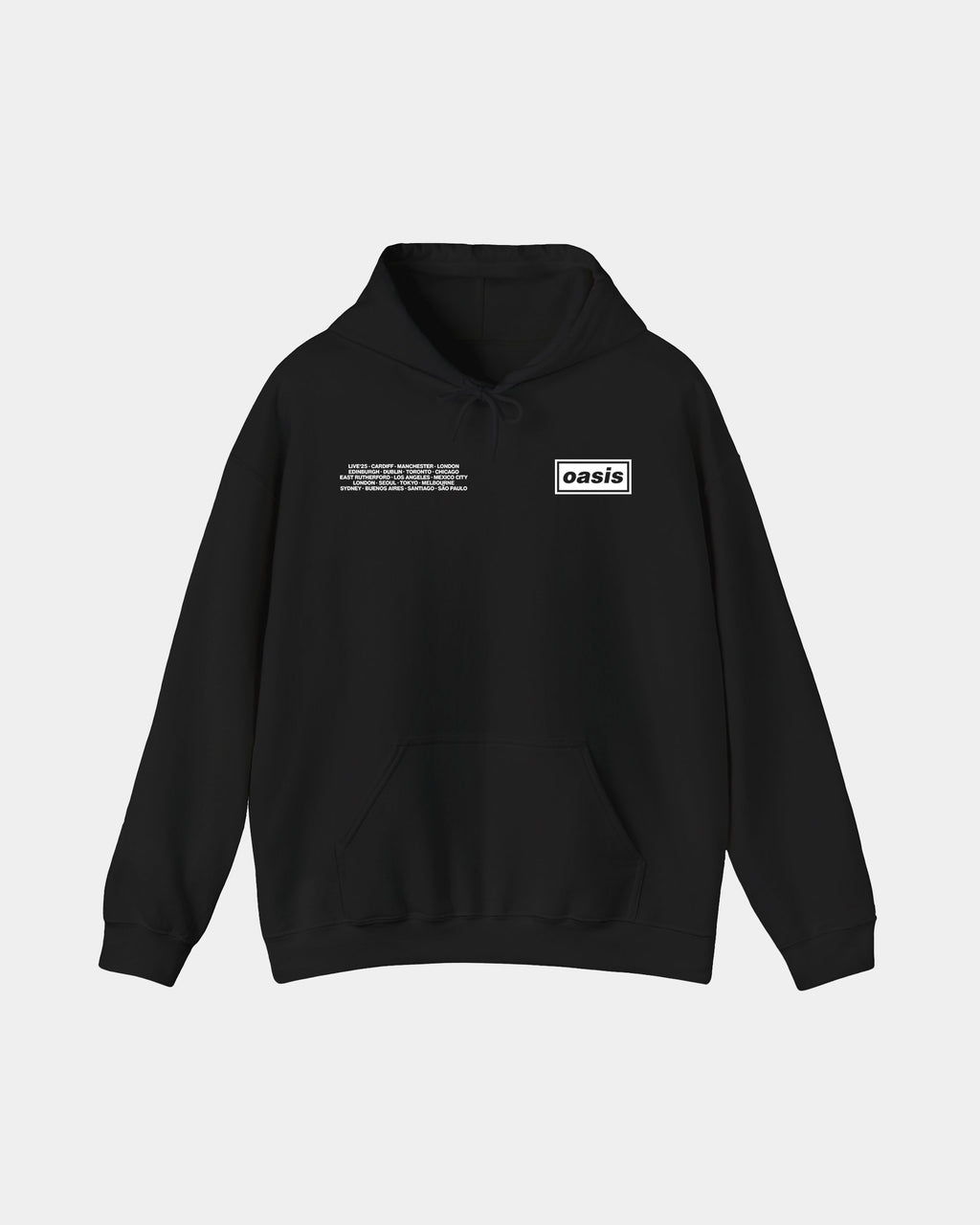 Oasis Live'25 Ciudades Polera