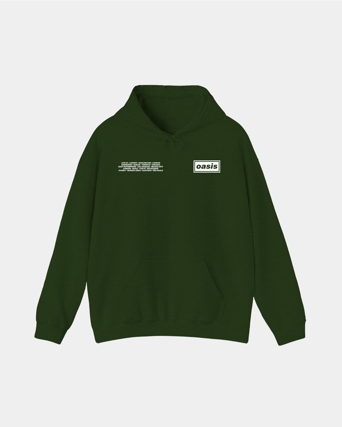 Oasis Live'25 Ciudades Polera