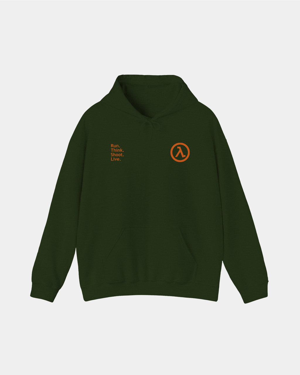Half Life Run Think Shoot Live Polera