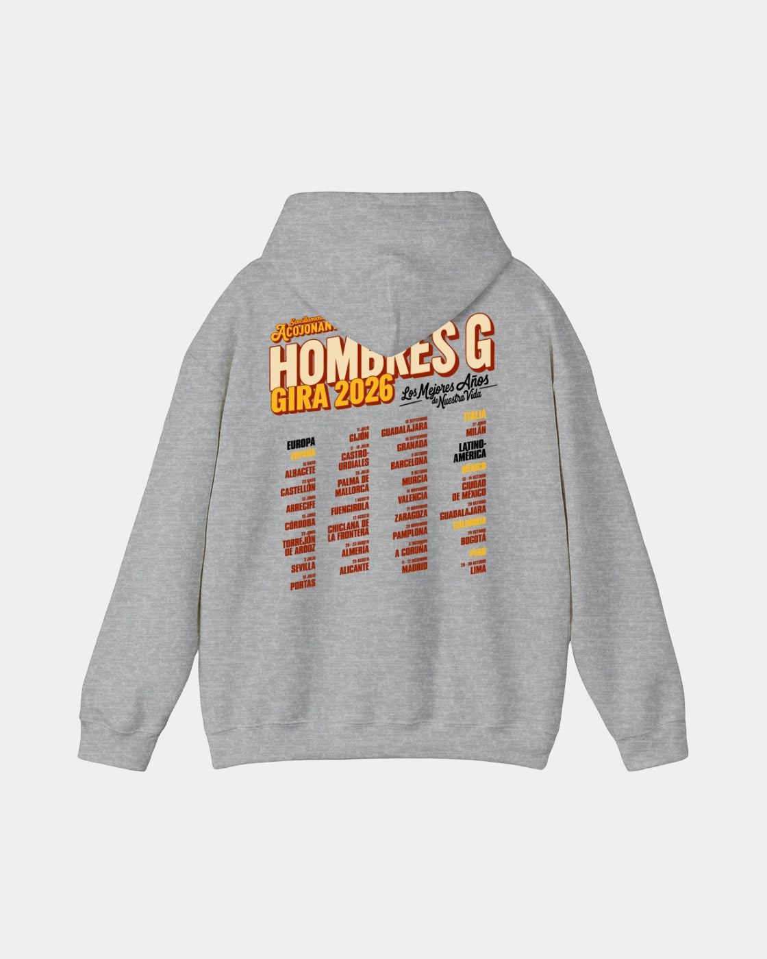 Hombres G Tour 2026 Polera
