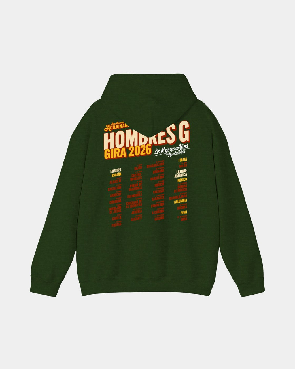 Hombres G Tour 2026 Polera
