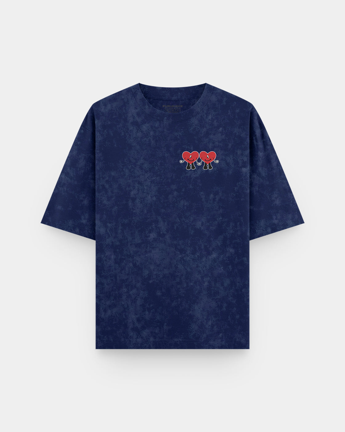 Corazones Bolsillo Acid Wash