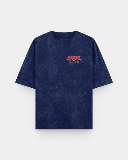 Corazones Bolsillo Acid Wash