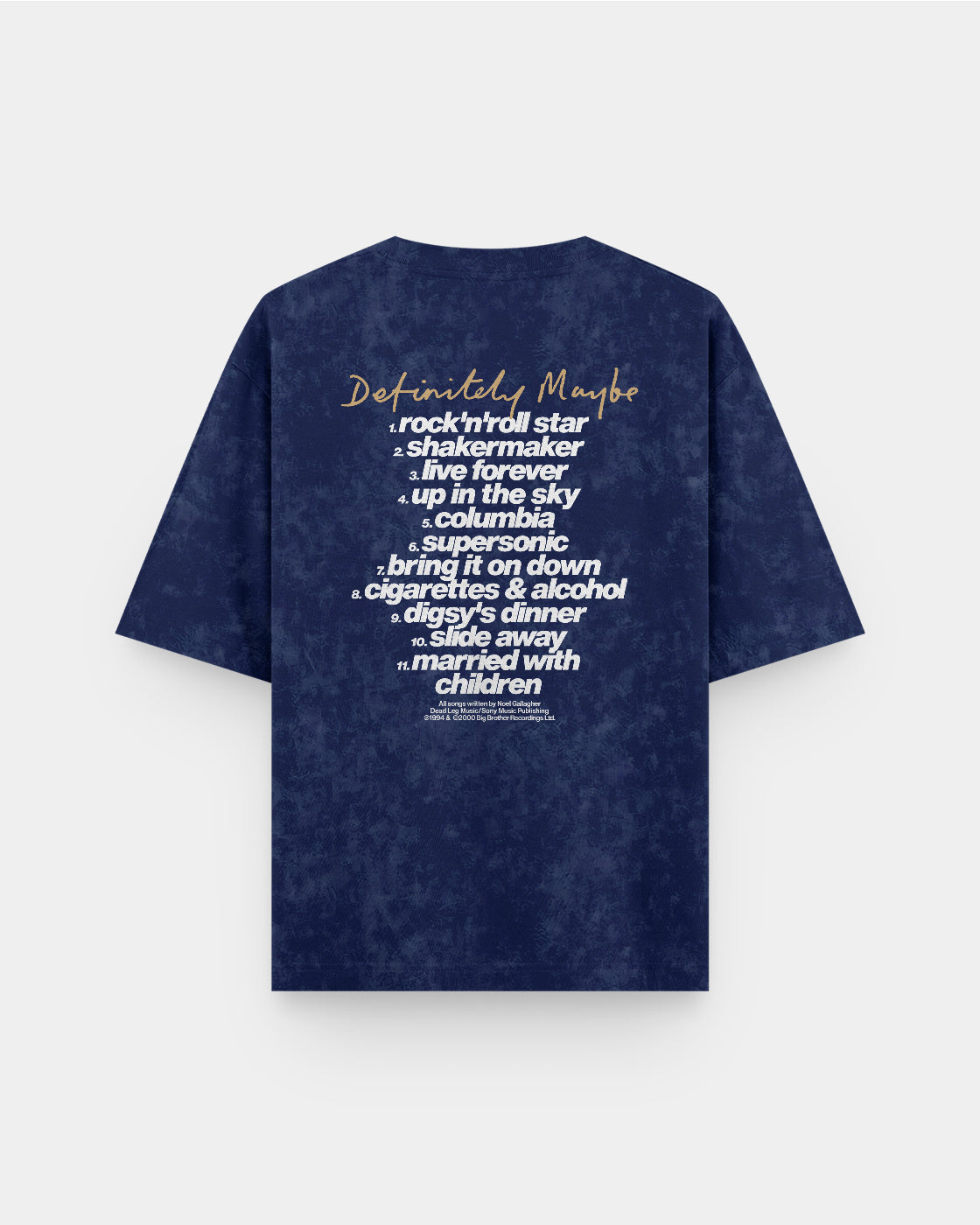 Oasis Definitely Maybe Album Acid Wash