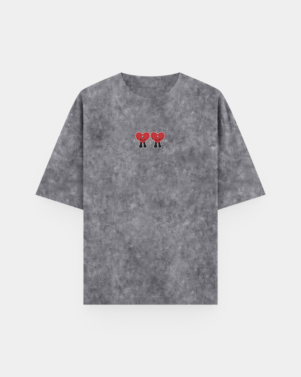 Corazones Bad Bunny Acid Wash
