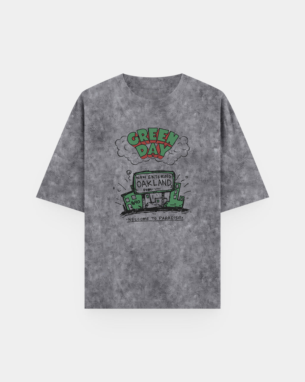 Green Day Oakland Acid Wash