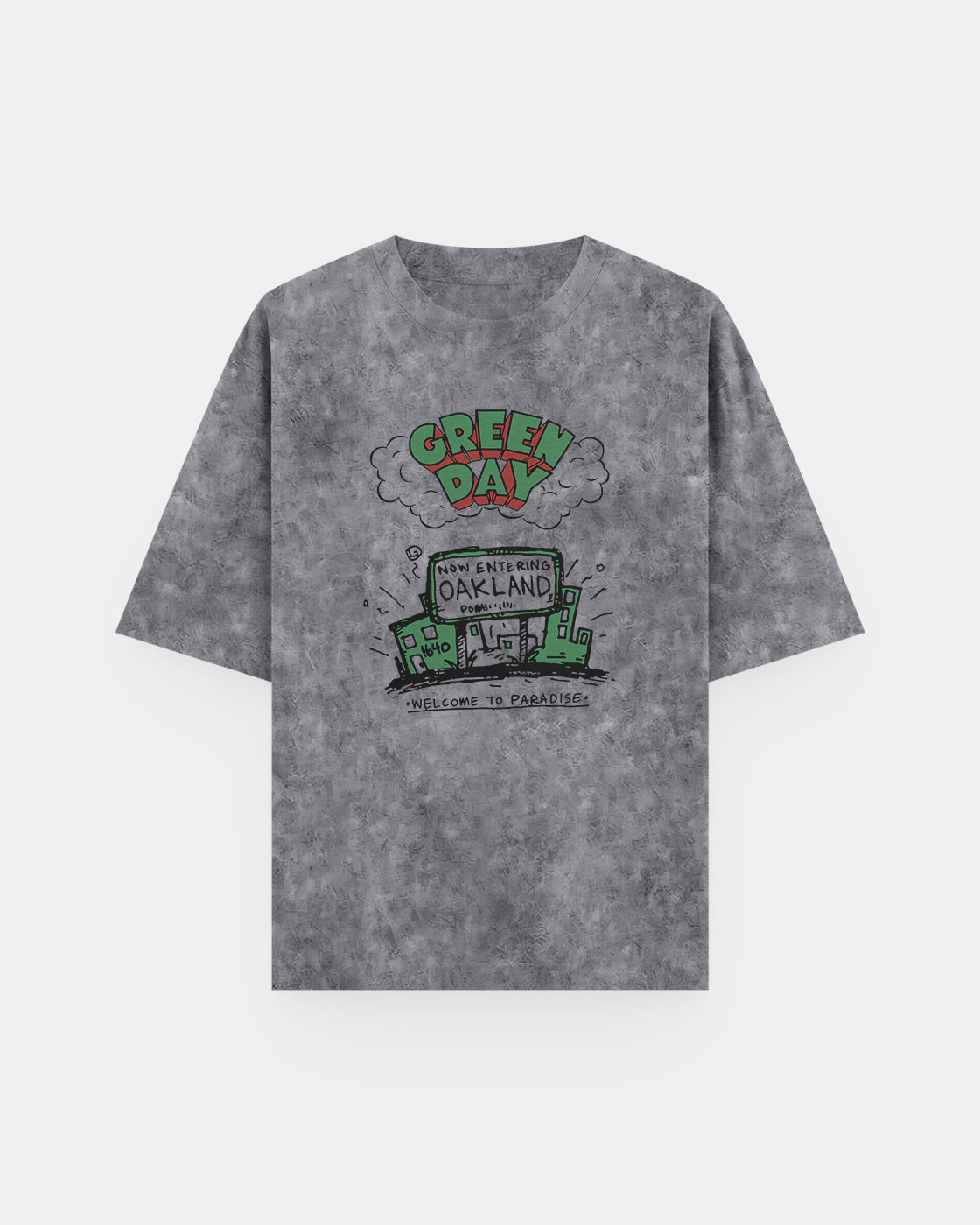 Green Day Oakland Acid Wash