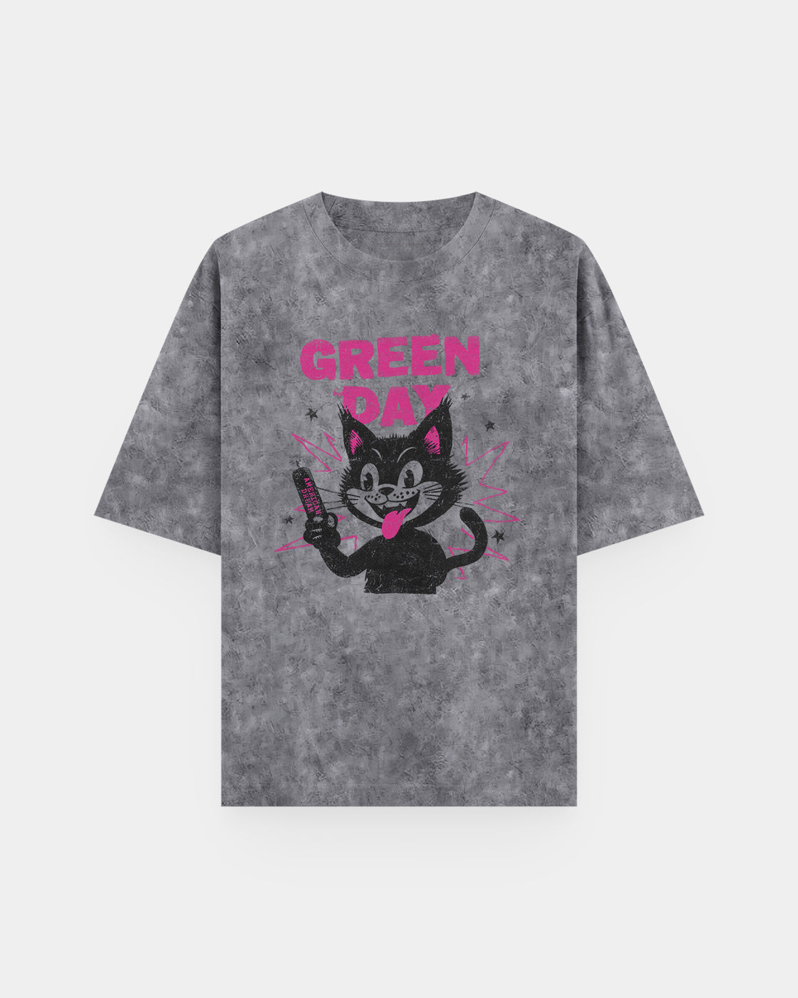 Green Day Cat Acid Wash