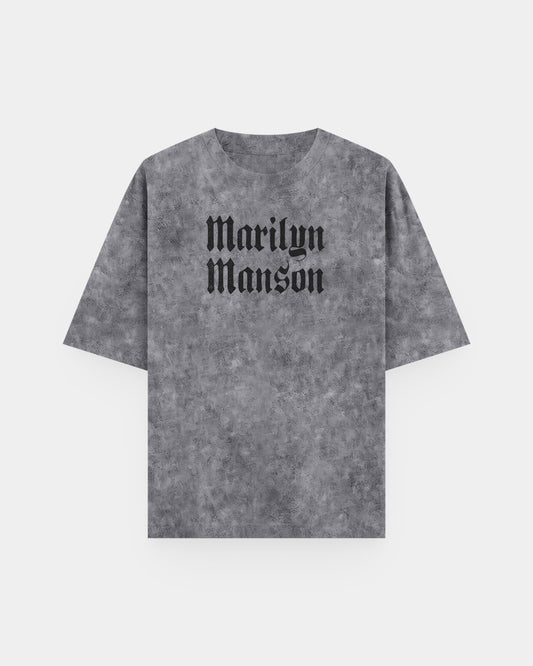 Marilyn Manson Logo Acid Wash
