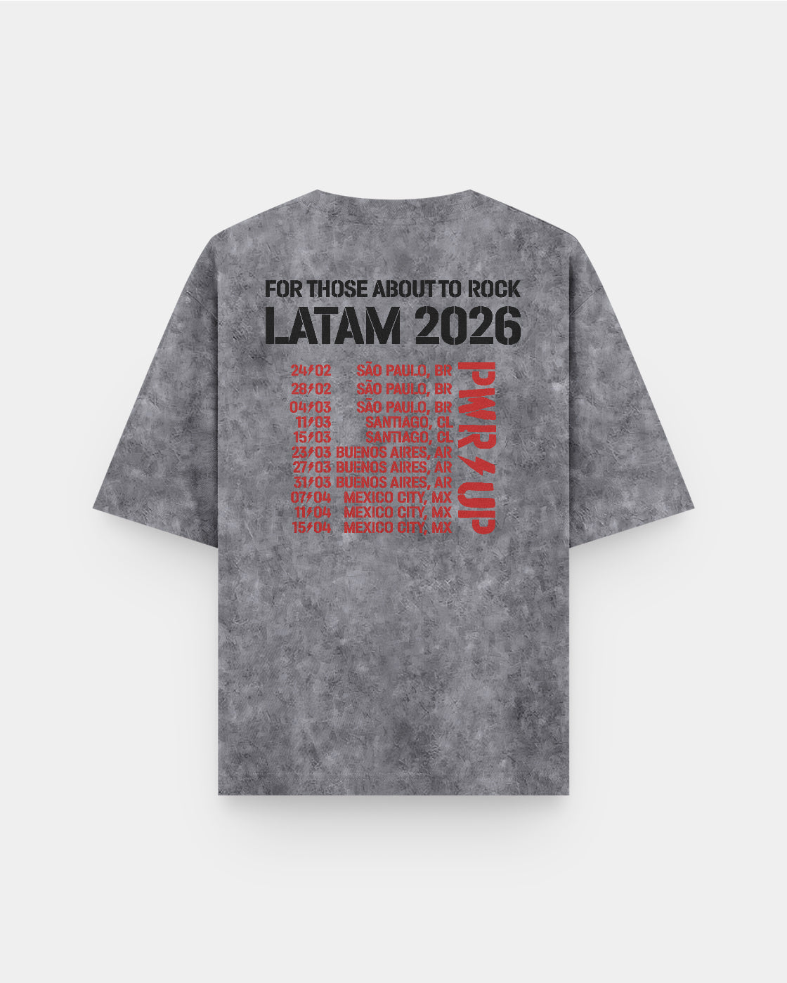 AC/DC PWR⚡UP Tour 2026 Acid Wash