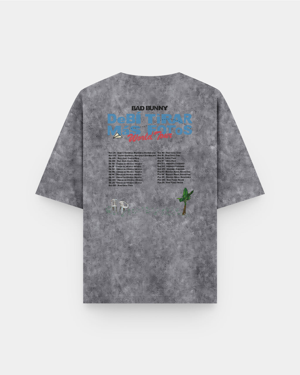 Bad Bunny DtMF World Tour 2026 Acid Wash