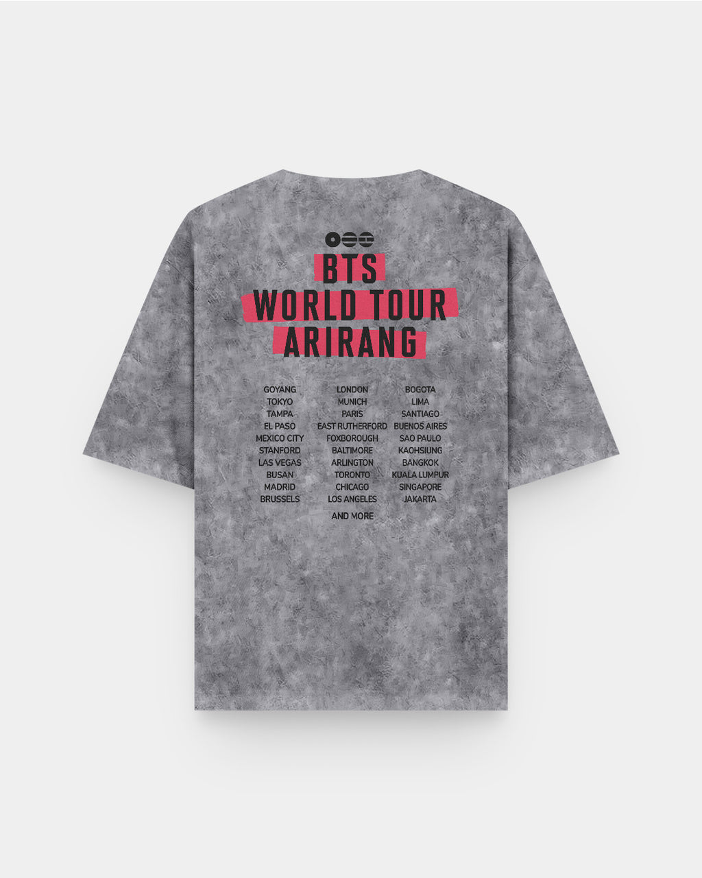 Arirang World Tour BTS Acid Wash