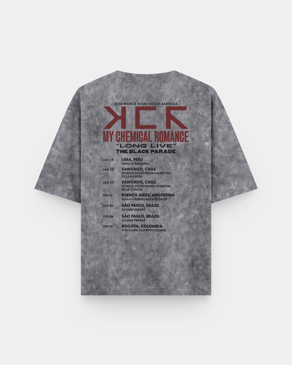 My Chemical Romance Tour 2026 v.2 Acid Wash