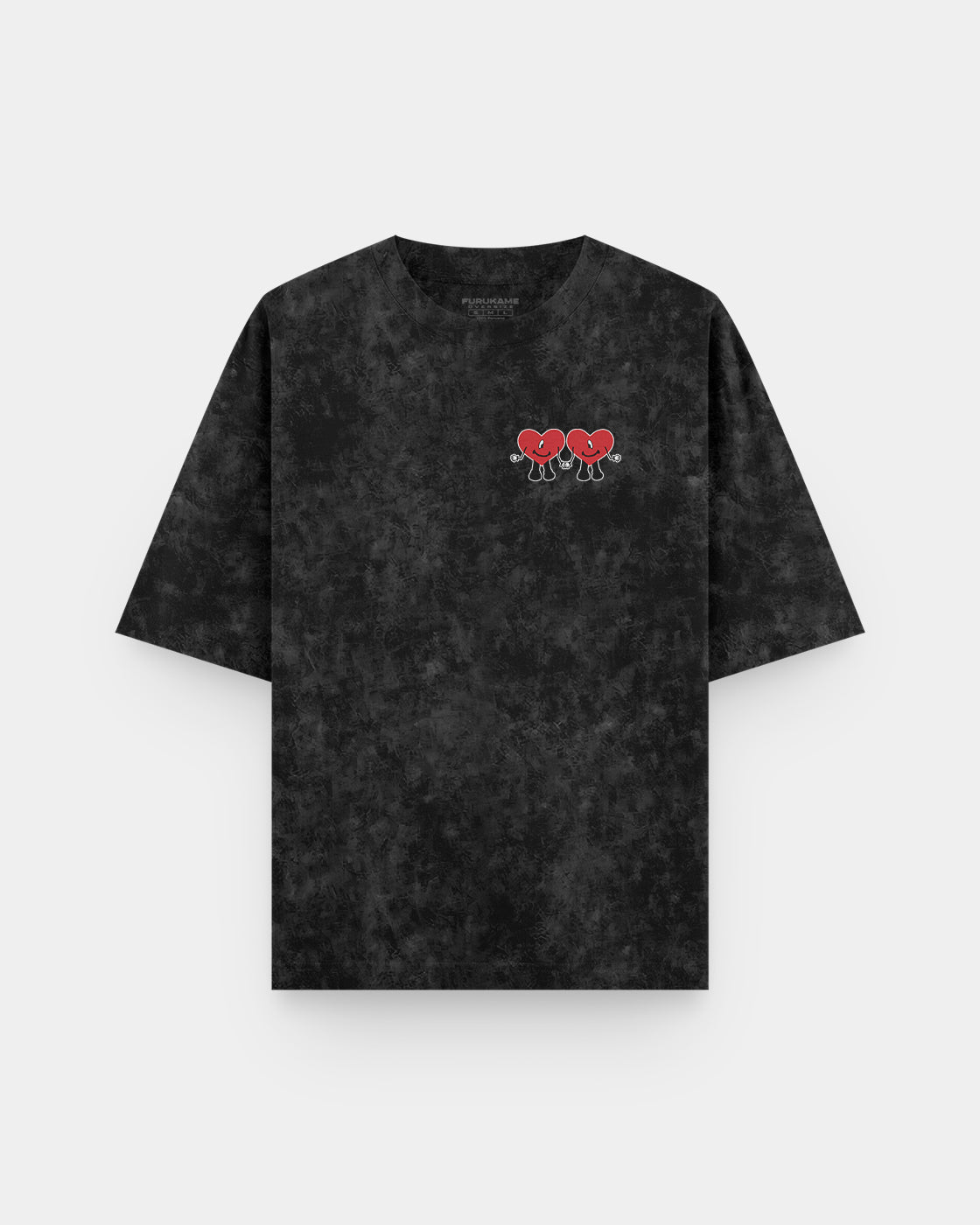 Corazones Bolsillo Acid Wash