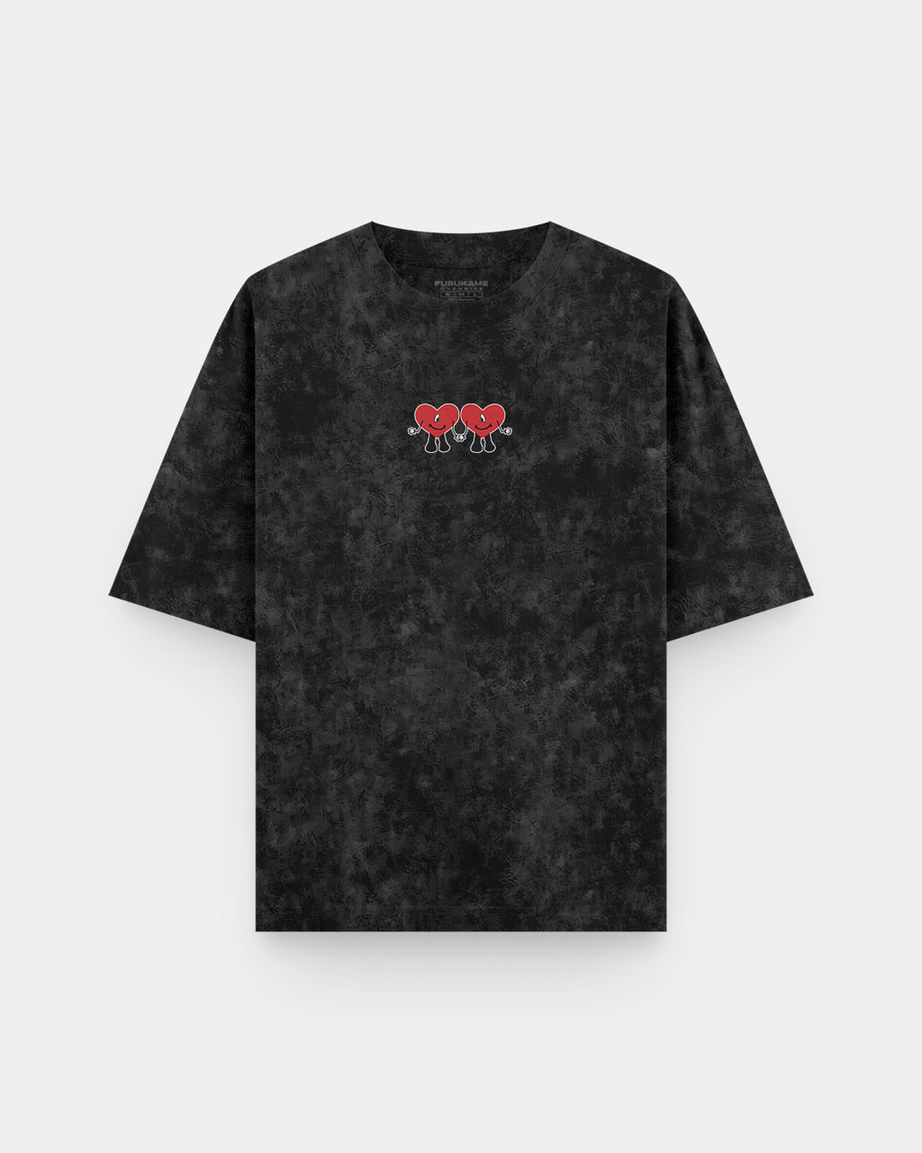 Corazones Bad Bunny Acid Wash