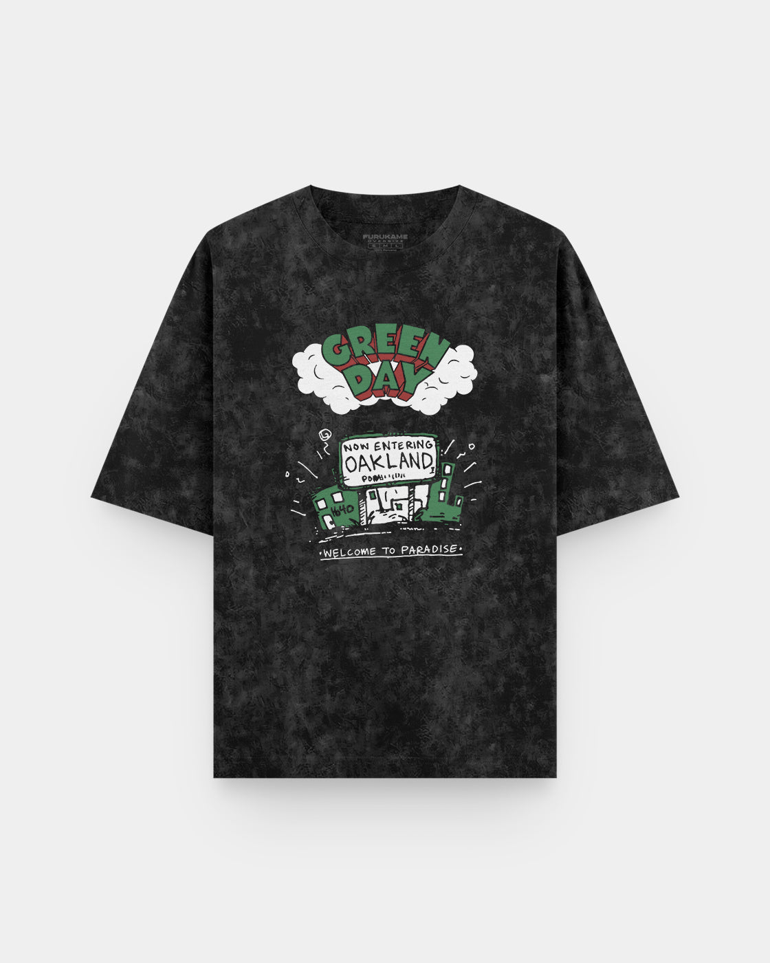 Green Day Oakland Acid Wash