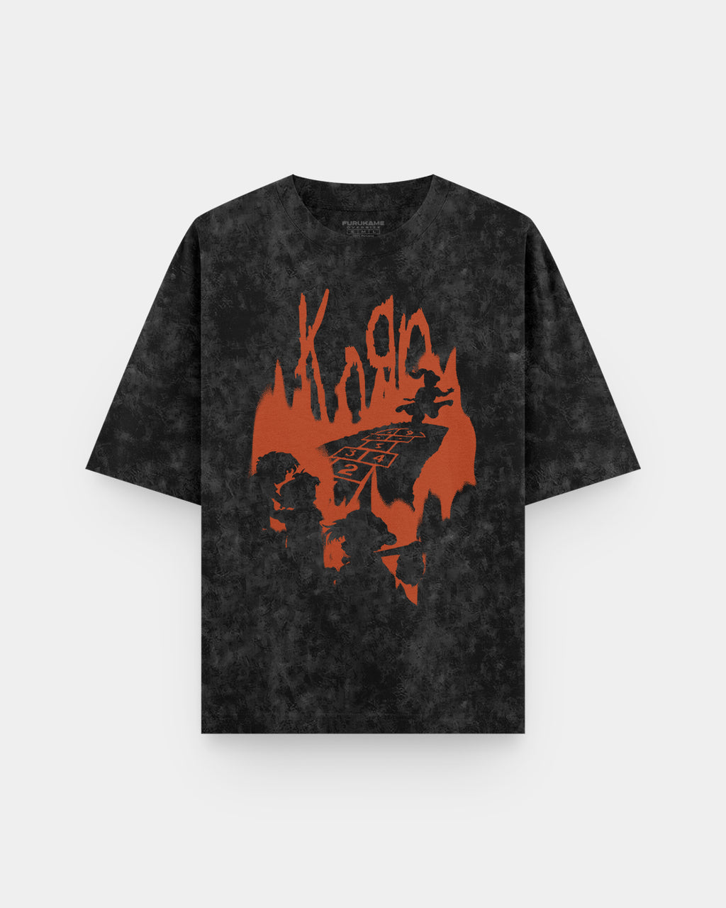 Korn Hopscotch Flame🔥Acid Wash