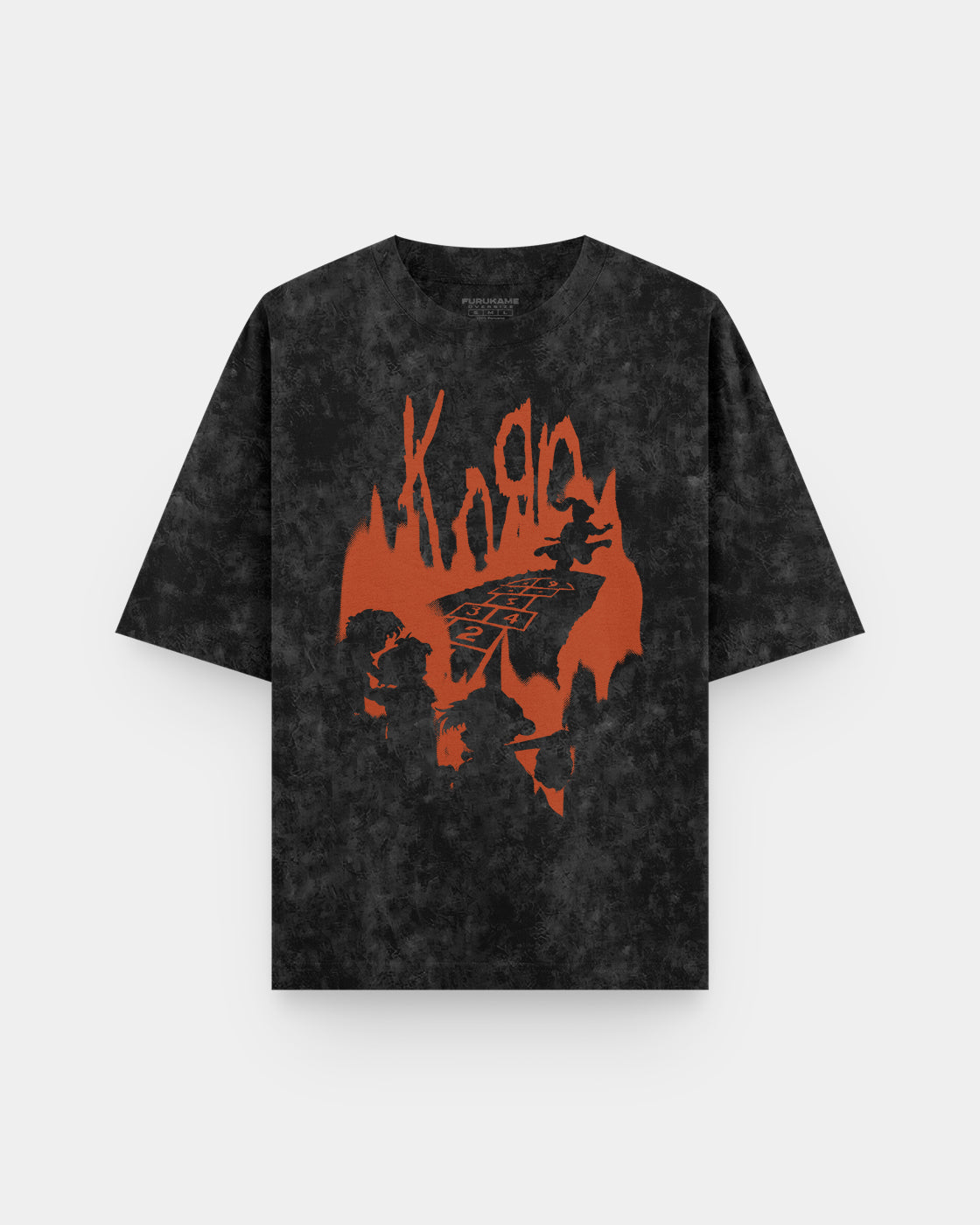 Korn Hopscotch Flame🔥Acid Wash