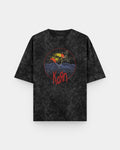 Korn Wireframe Space Acid Wash