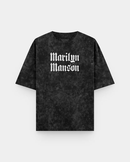 Marilyn Manson Logo Acid Wash