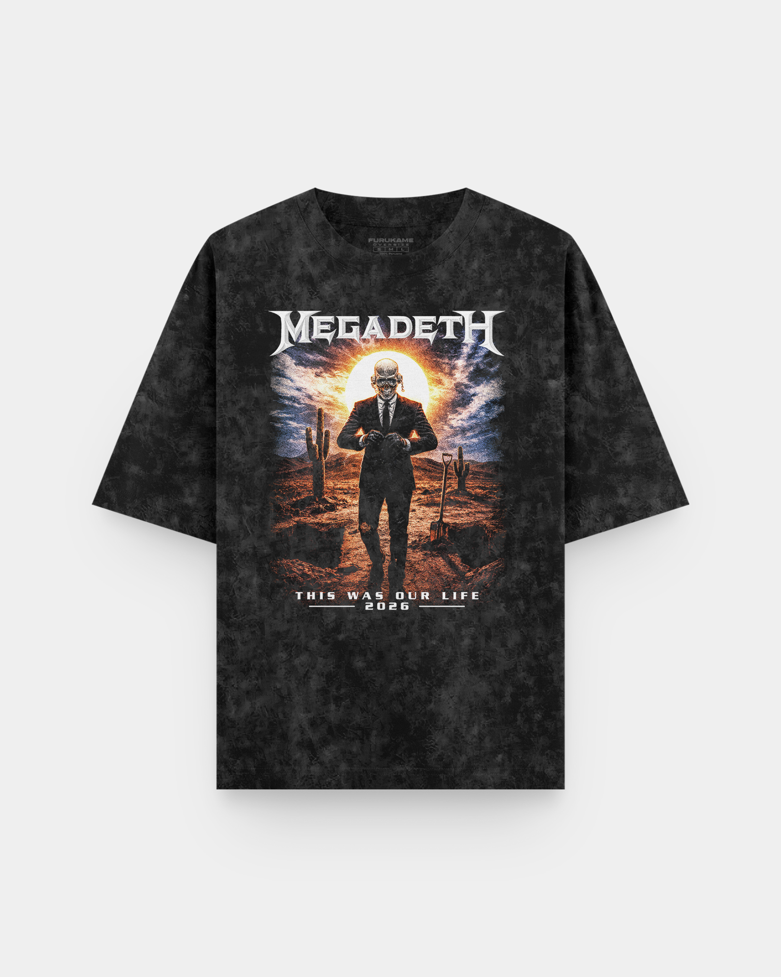 Megadeth This Was Our Life Acid Wash