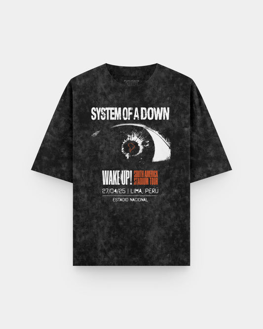 System of a Down "Wake Up! Tour 2025" Acid Wash