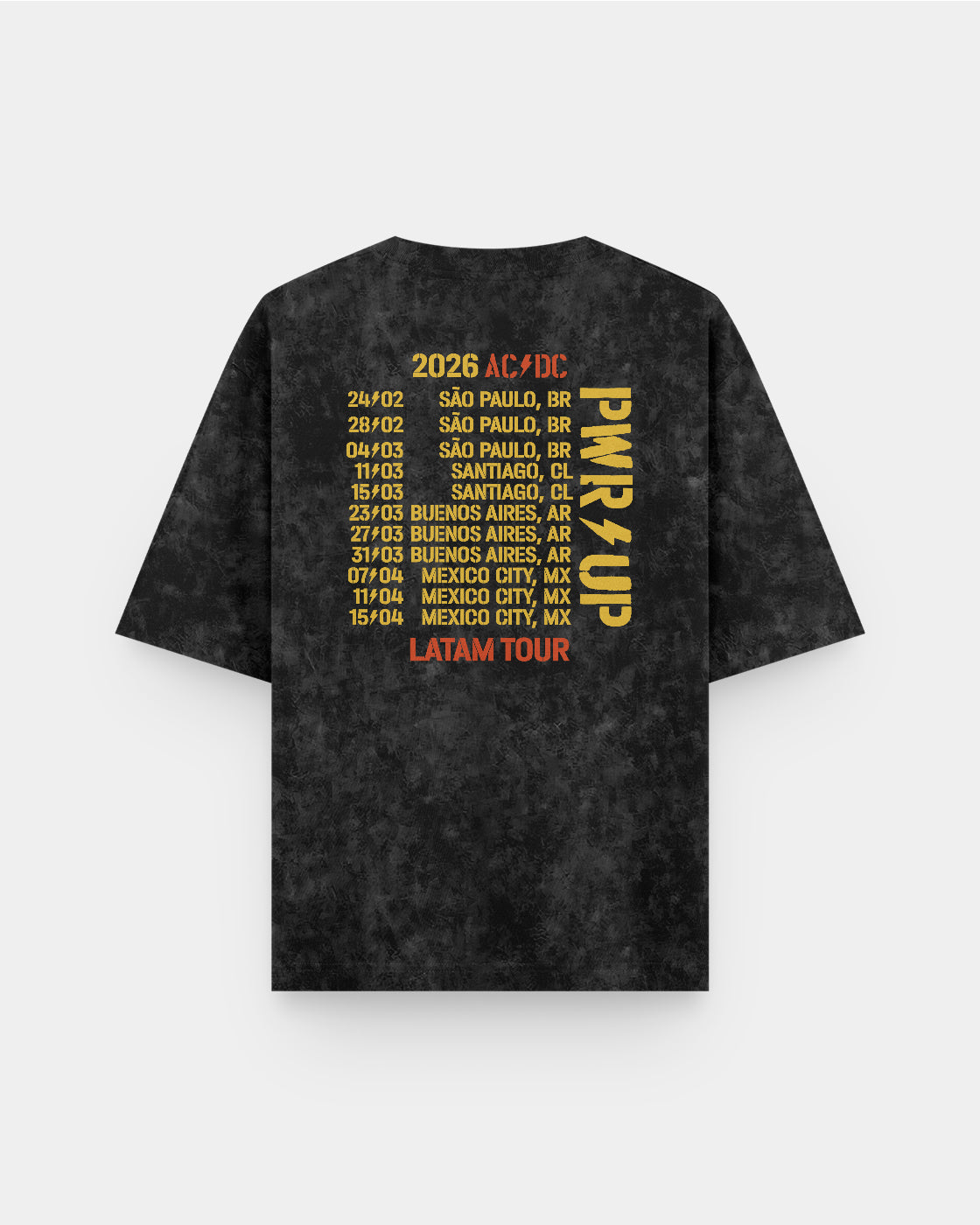 AC/DC Tour 2026 Acid Wash