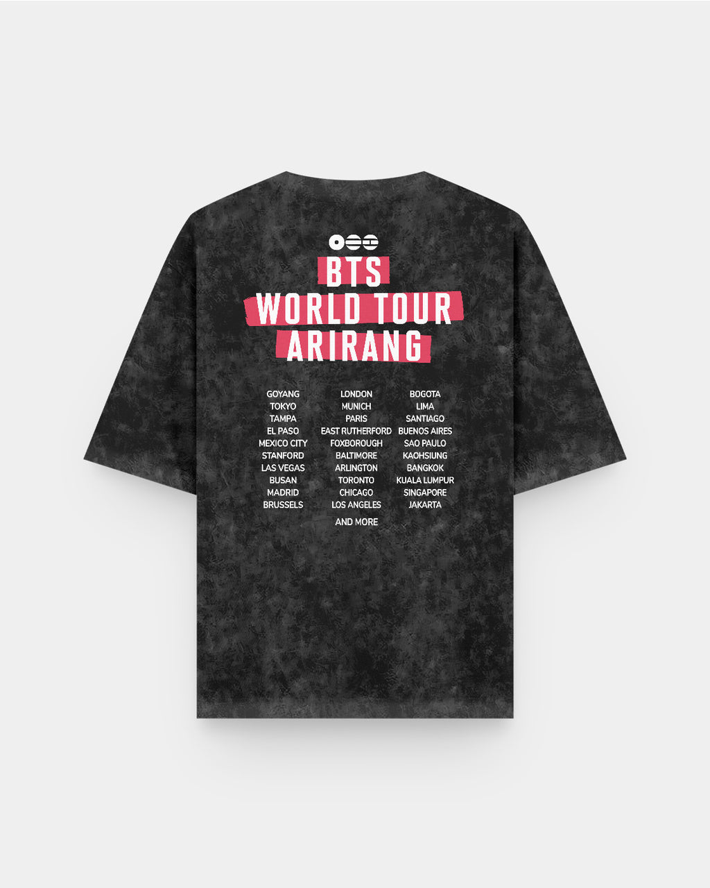 Arirang World Tour BTS Acid Wash