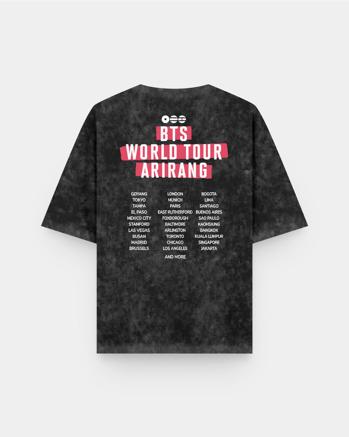 Arirang World Tour BTS Acid Wash