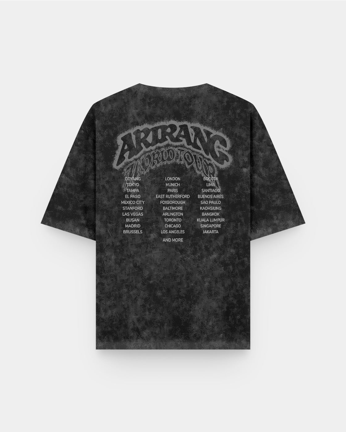 Arirang BTS World Tour Grafiti Acid Wash