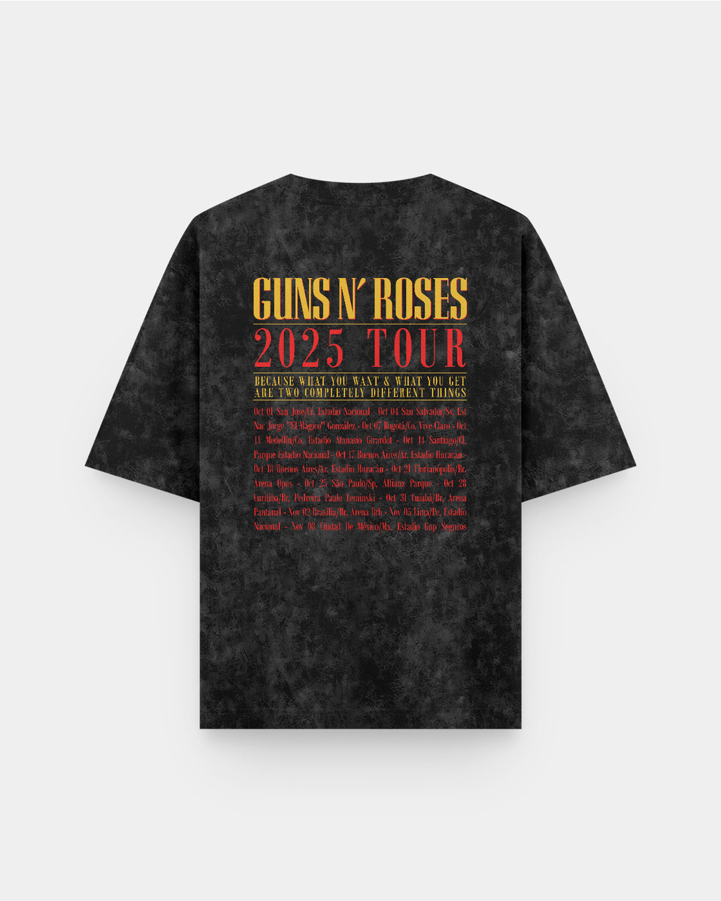 Guns N' Roses Concierto Acid Wash