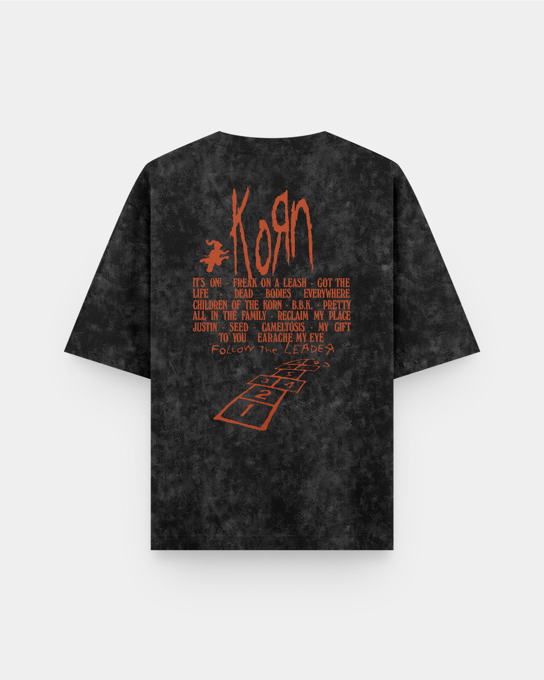 Korn Hopscotch Flame🔥Acid Wash