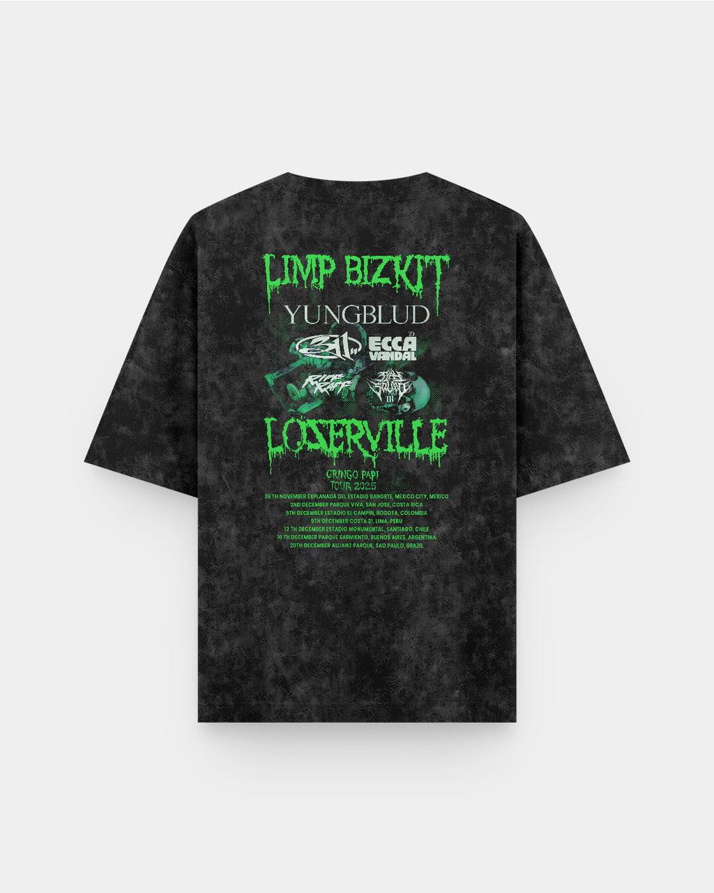 Limp Bizkit Tour 2025 Acid Wash