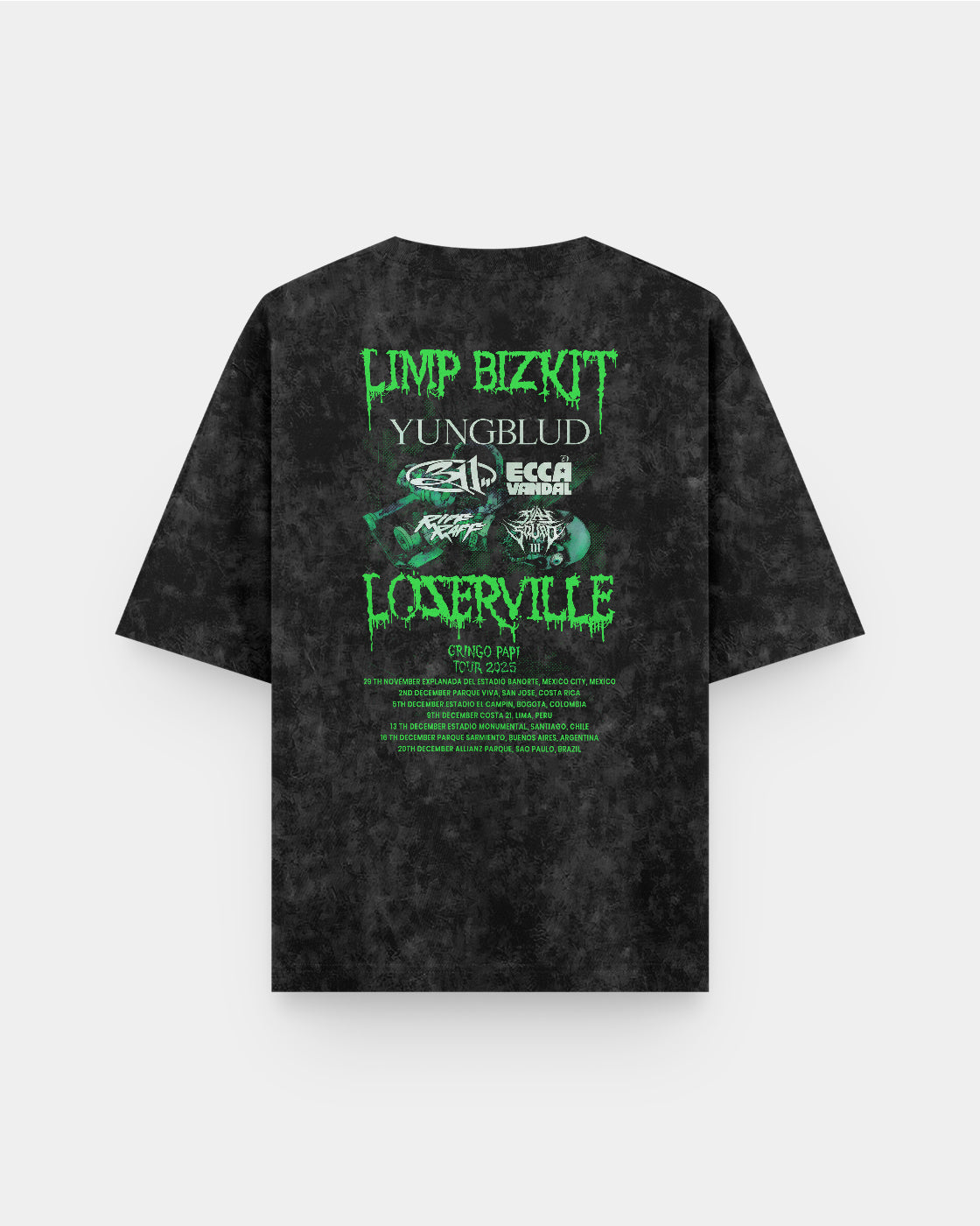 Limp Bizkit Tour 2025 Acid Wash