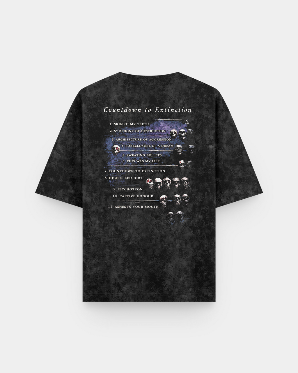 Megadeth Countdown to Extinction Acid Wash