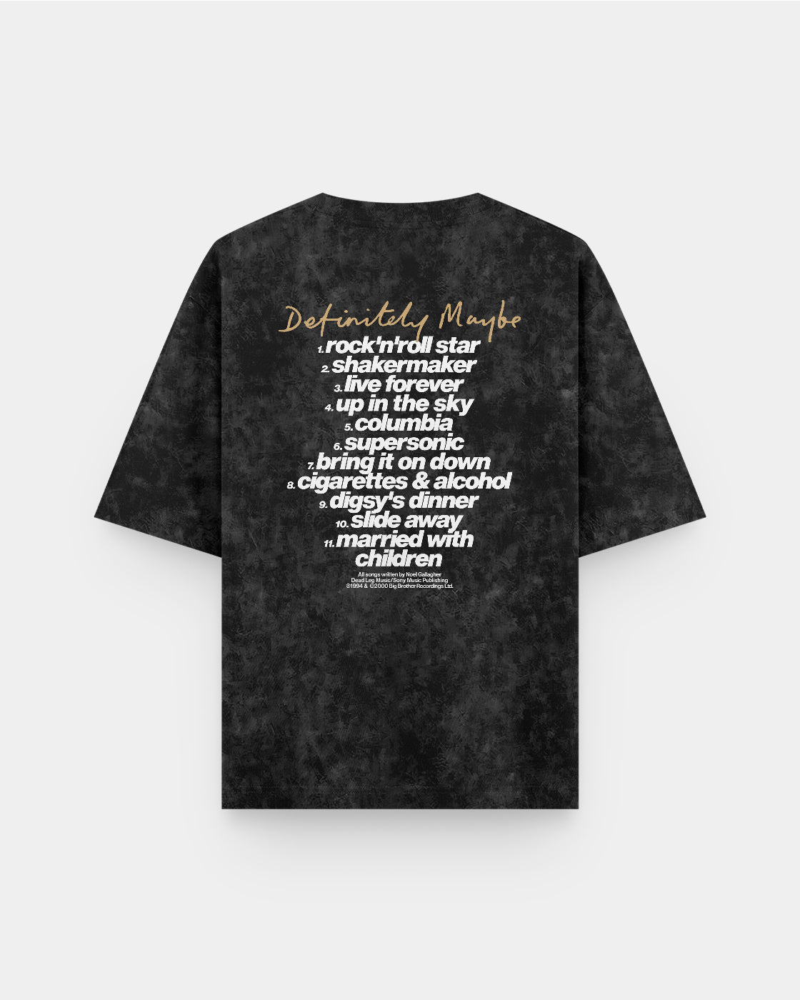 Oasis Definitely Maybe Album Acid Wash