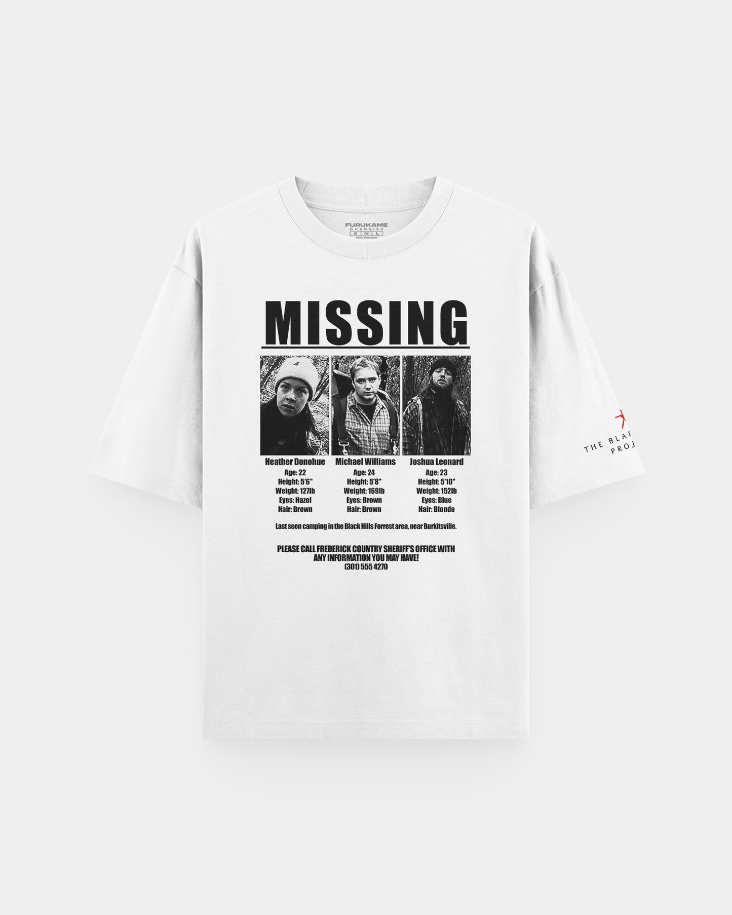 The Blair Witch Project "Missing" Oversize