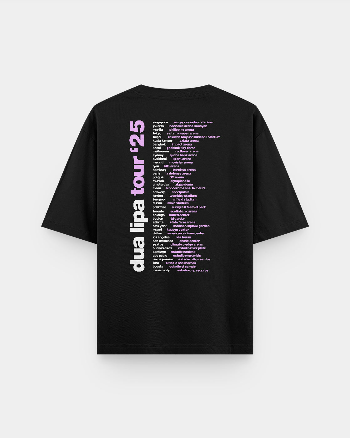 Dua Lipa Tour '25 Oversize