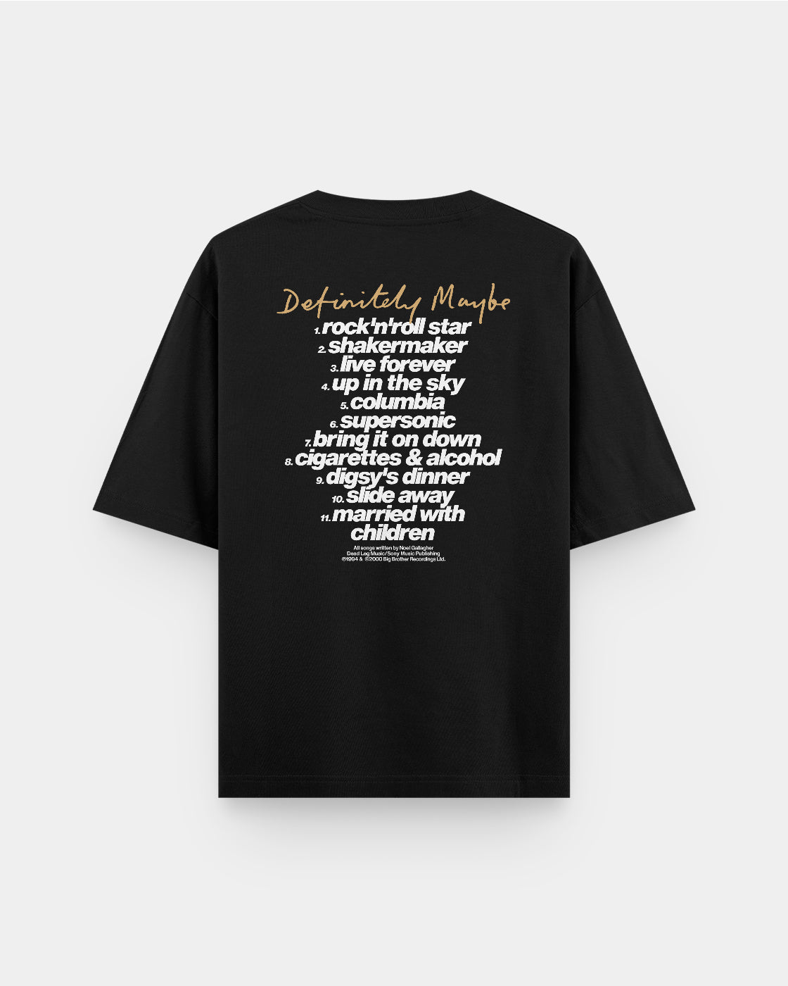 Oasis Definitely Maybe Album Oversize